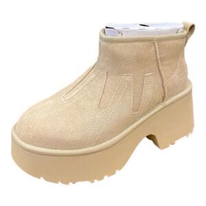 UGG Women's Ultra Mini New Heights Sunwave Ankle Boots Bootie Shoes size 8 NWOT